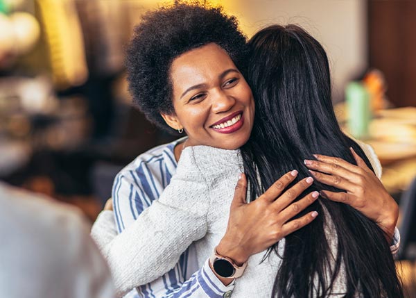 Addiction treatment professional and a client